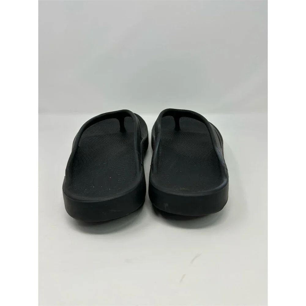 OOFOS OOriginal Recovery Flip Flops Sandals Black Unisex Comfort Size 13